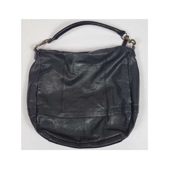 Liebeskind Berlin Black‎ Cow Leather Shoulder Hand Bag Tote Purse - Picture 1 of 16